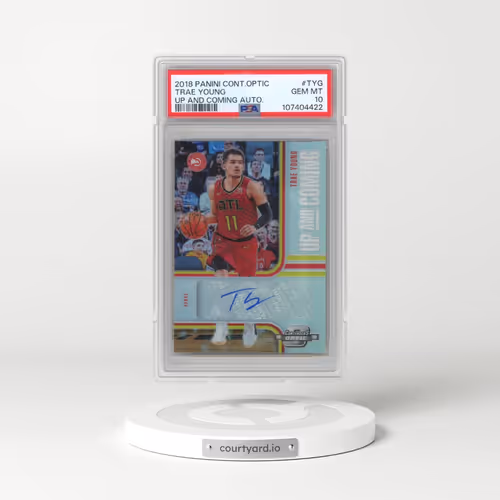 2018 Panini Contenders Optic Up and Coming Autographs #TYG Trae Young (PSA 10 GEM MINT)