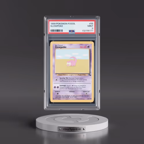 1999 Pokémon Fossil #55 Slowpoke (PSA 9 MINT)
