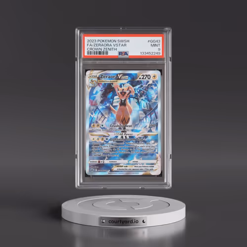2023 Pokémon Sword and Shield Crown Zenith #GG43 Zeraora Vstar - Full Art (PSA 9 MINT)