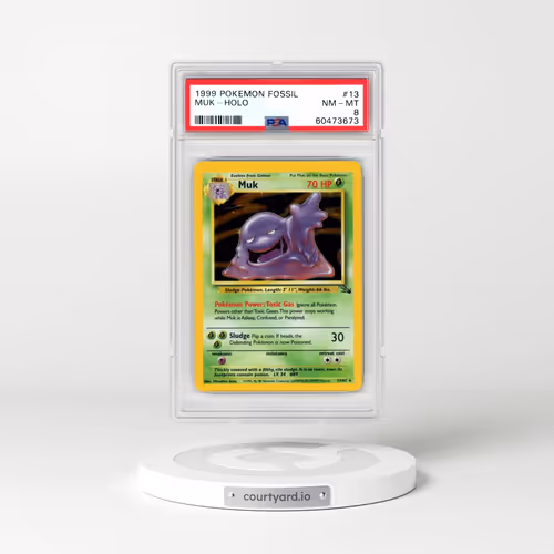 1999 Pokémon Fossil #13 Muk - Holo (PSA 8 NM-MT)