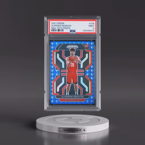 2021 Panini Prizm #318 Alperen Sengun - NBA 75th Prizm (PSA 9 MINT)