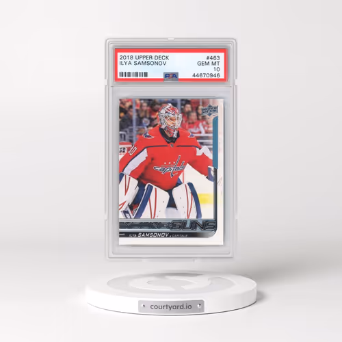 2018 Upper Deck #463 Ilya Samsonov (PSA 10 GEM MINT)