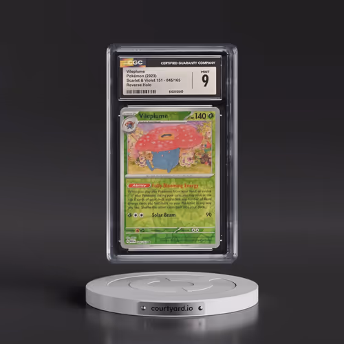 2023 Scarlet & Violet 151 - MEW EN #045/165 Vileplume - Reverse Holo (CGC 9 MINT)