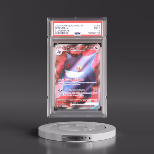 2024 Pokémon Sv5k-Wild Force #088 Gengar EX - Holo Super Rare (PSA 9 MINT)
