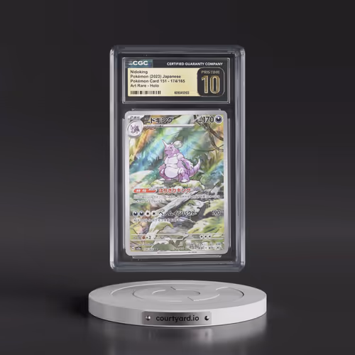 2023 Pokémon Card 151 #174/165 Nidoking - Art Rare Holo (CGC 10 PRISTINE)