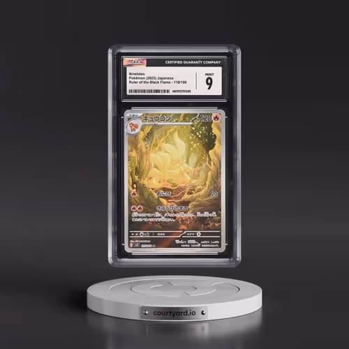 2023 Ruler of the Black Flame #110/108 Ninetales - Art Rare Holo (CGC 9 MINT)