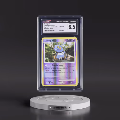 2007 Mysterious Treasures #78/123 Croagunk - Reverse Holo (CGC 8.5 NM-MT+)