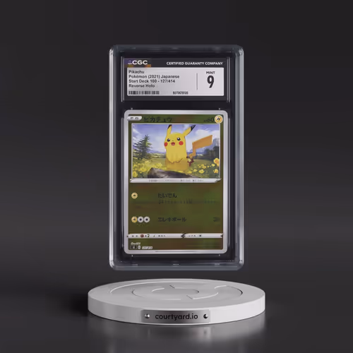 2021 Start Deck 100 #127/414 Pikachu - Reverse Holo (CGC 9 MINT)