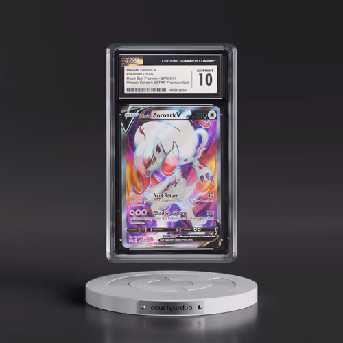 2017 Black Star Promos - Sword & Shield #SWSH297 Hisuian Zoroark V - Holo Hisuian Zoroark VSTAR Prem