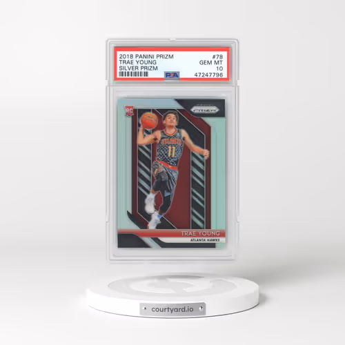 2018 Panini Prizm #78 Trae Young - Silver Prizm (PSA 10 GEM MINT)