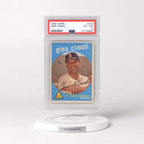 1959 Topps #418 Gino Cimoli (PSA 6 EX-MT)