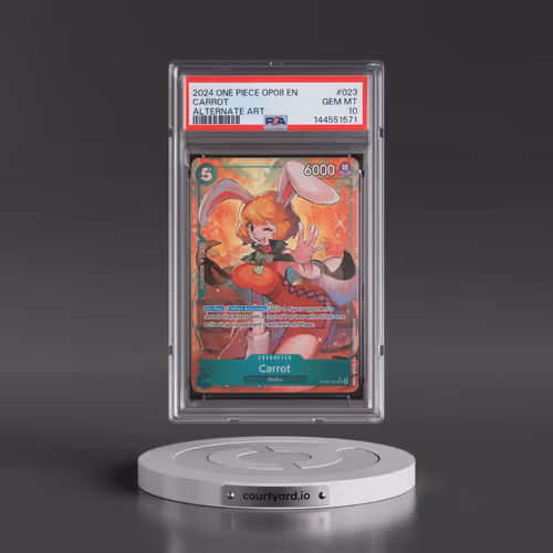 2024 One Piece OP08-Two Legends #023 Carrot - Alternate Art (PSA 10 GEM MINT)