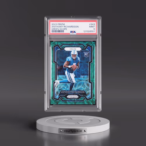 2023 Panini Prizm #343 Anthony Richardson - Green Scope (PSA 9 MINT)