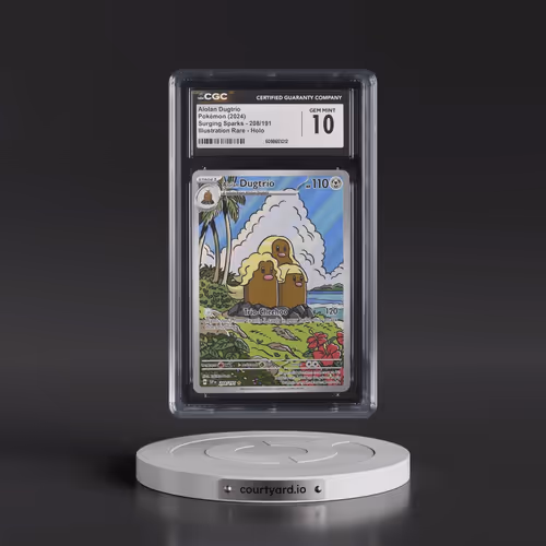 2024 Surging Sparks - SSP EN #208/191 Alolan Dugtrio - Illustration Rare Holo (CGC 10 GEM MINT)