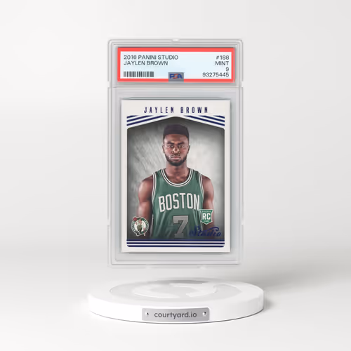 2016 Panini Studio #188 Jaylen Brown (PSA 9 MINT)