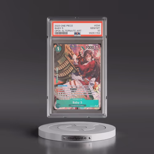 2023 One Piece OP05-Awakening of the New Era #034 Baby 5 - Alternate Art (PSA 10 GEM MINT)