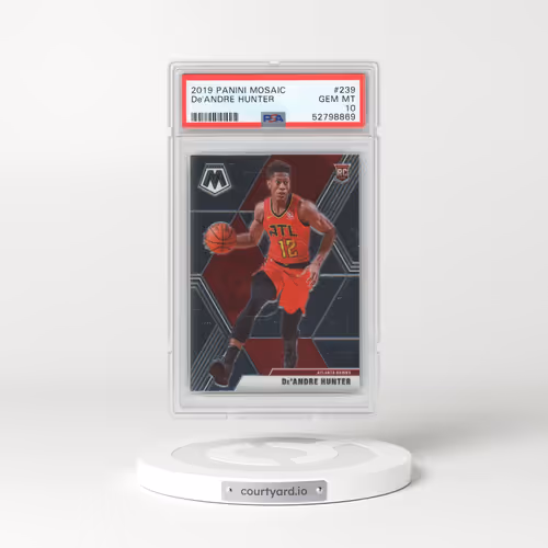 2019 Panini Mosaic #239 DE'Andre Hunter (PSA 10 GEM MINT)