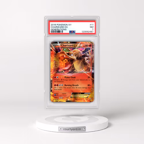 2016 Pokémon XY Generations #11 Charizard EX - Holo (PSA 7 NM)