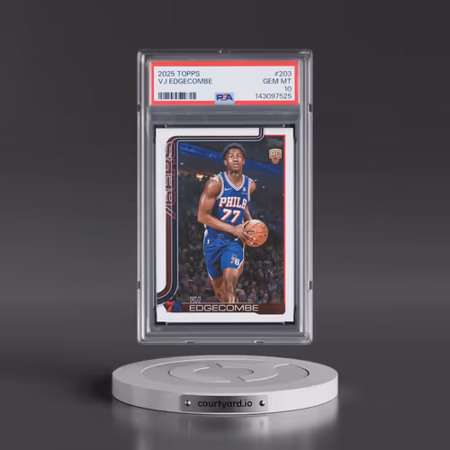 2025 Topps #203 VJ Edgecombe (PSA 10 GEM MINT)