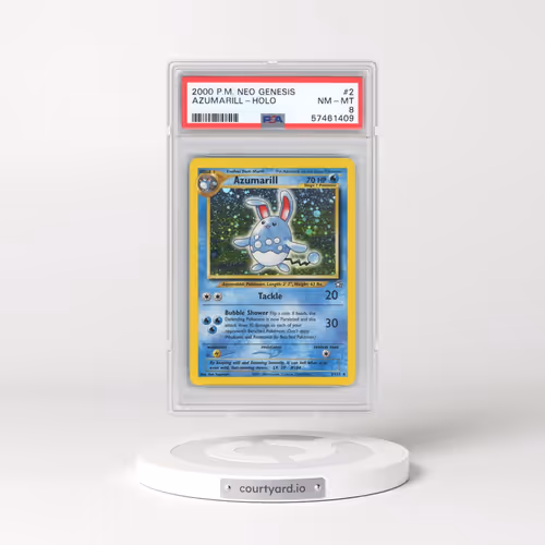 2000 Pokémon Neo Genesis #2 Azumarill - Holo (PSA 8 NM-MT)