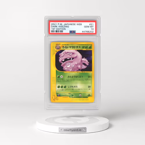 2001 Pokémon Web #021 Dark Weezing - 1st Edition (PSA 10 GEM MINT)
