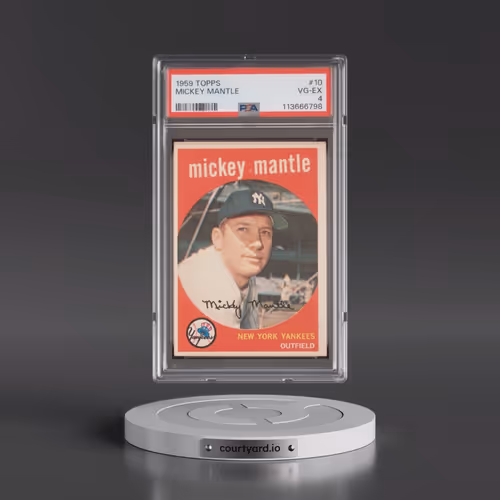 1959 Topps #10 Mickey Mantle (PSA 4 VG-EX)