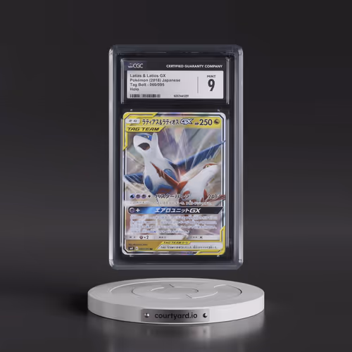 2018 Pokémon Sun & Moon Tag Bolt #060 Latias & Latios GX - Holo (CGC 9 MINT)