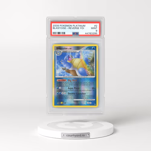 2009 Pokémon Platinum #2 Blastoise - Reverse Foil (PSA 9 MINT)