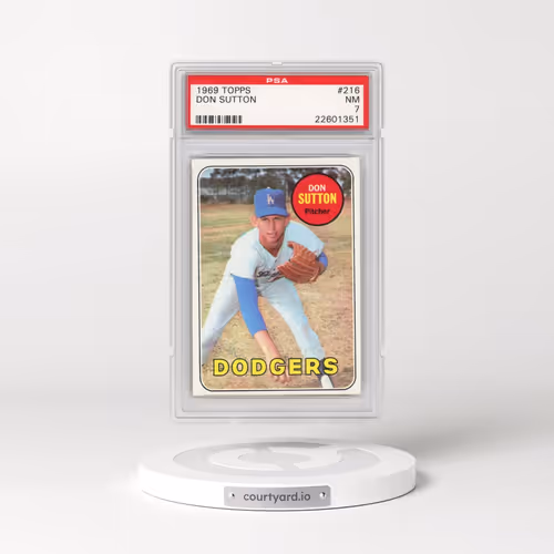 1969 Topps #216 Don Sutton (PSA 7 NM)