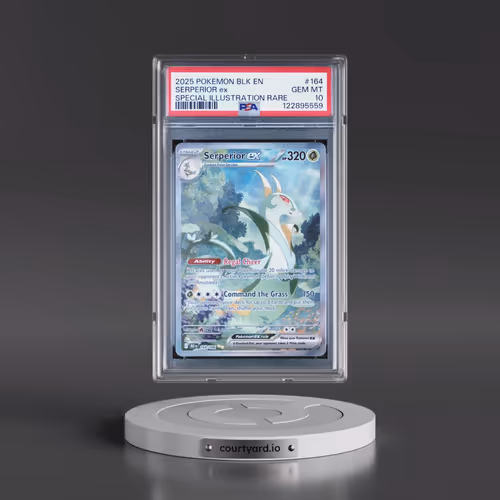 2025 Pokémon Blk EN-Black Bolt #164 Serperior EX - Holo Special Illustration Rare (PSA 10 GEM MINT)
