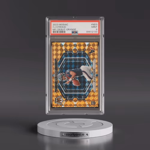 2023 Panini Mosaic NFL Debut #ND3 CJ Stroud - Orange (PSA 9 MINT)