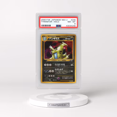 2000 Pokémon Neo 2 #248 Tyranitar - Holo (PSA 8 NM-MT)