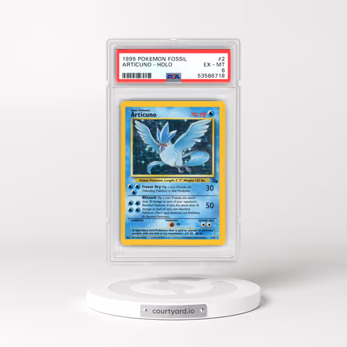 1999 Pokémon Fossil #2 Articuno - Holo (PSA 6 EX-MT)