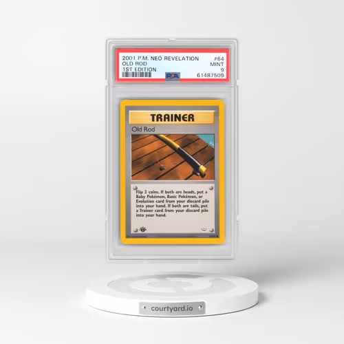 2001 Pokémon Neo Revelation #64 Old Rod - 1st Edition (PSA 9 MINT)
