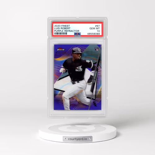 2020 Finest #97 Luis Robert - Purple Refractor (PSA 10 GEM MINT)