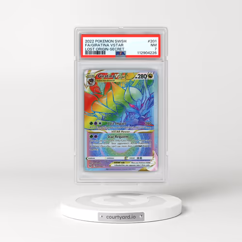 2022 Pokémon Sword & Shield Lost Origin #201 Giratina Vstar - Full Art Secret (PSA 7 NM)