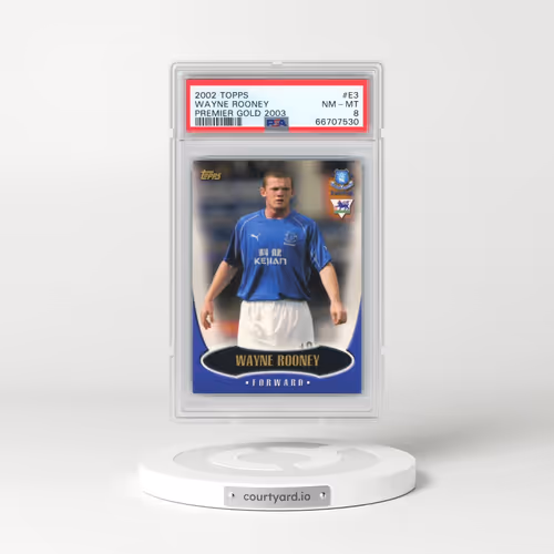 2002 Topps Premier Gold 2003 #E3 Wayne Rooney (PSA 8 NM-MT)