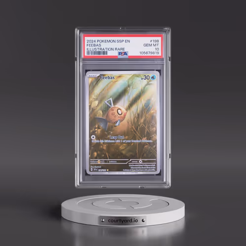2024 Pokémon Ssp EN-Surging Sparks #198 Feebas - Illustration Rare (PSA 10 GEM MINT)
