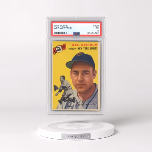 1954 Topps #180 Wes Westrum (PSA 5 EX)