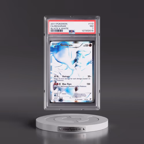2011 Pokémon Black & White #113 Reshiram - Full Art (PSA 7 NM)