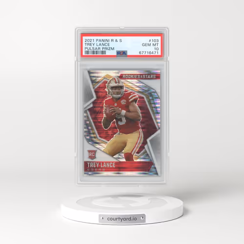 2021 Panini Rookies & Stars #103 Trey Lance - Pulsar Prizm (PSA 10 GEM MINT)