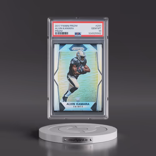 2017 Panini Prizm #291 Alvin Kamara - Prizm (PSA 10 GEM MINT)