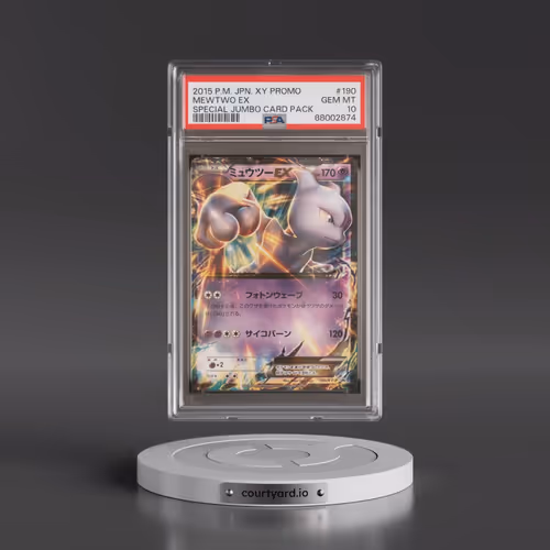 2015 Pokémon XY Promo #190 Mewtwo EX - Holo Special Jumbo Card Pack (PSA 10 GEM MINT)