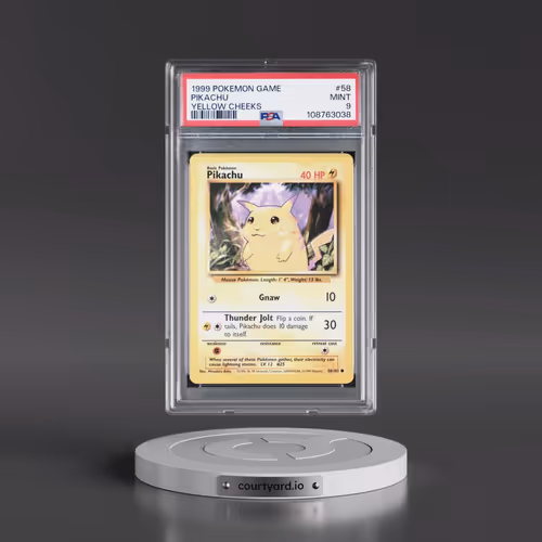 1999 Pokémon Game #58 Pikachu - Yellow Cheeks (PSA 9 MINT)