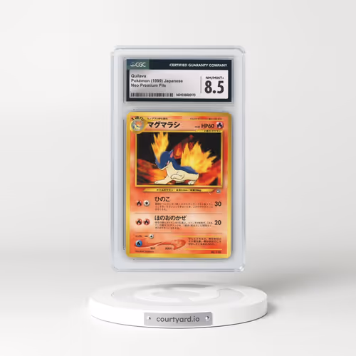 1999 Neo Premium File #156 Quilava - No Rarity (CGC 8.5 NM-MT+)