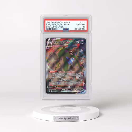 2021 Pokémon Sword & Shield Evolving Skies #101 Garbodor Vmax - Full Art (PSA 10 GEM MINT)