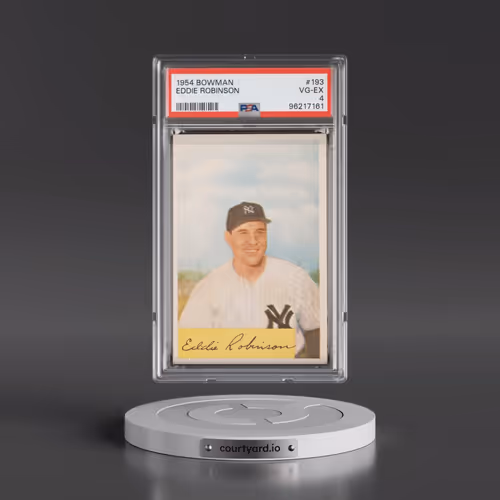 1954 Bowman #193 Eddie Robinson (PSA 4 VG-EX)