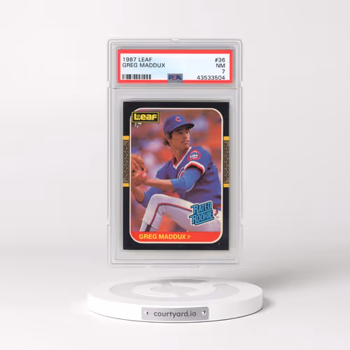 1987 Leaf #36 Greg Maddux (PSA 7 NM)