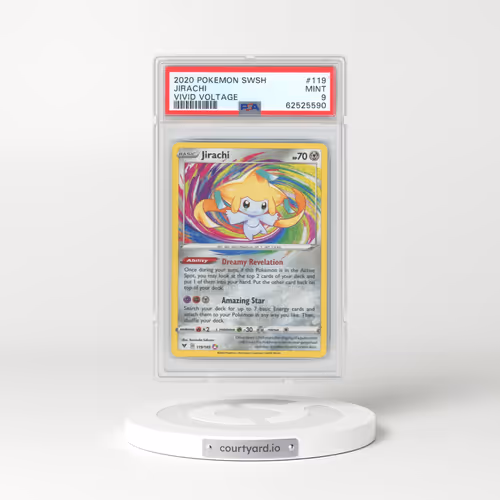 2020 Pokémon Sword & Shield Vivid Voltage #119 Jirachi (PSA 9 MINT)