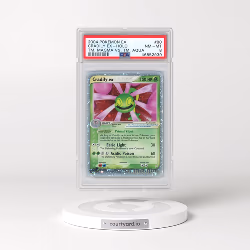 2004 Pokémon EX Team Magma VS Team Aqua #90 Cradily EX - Holo Holo (PSA 8 NM-MT)